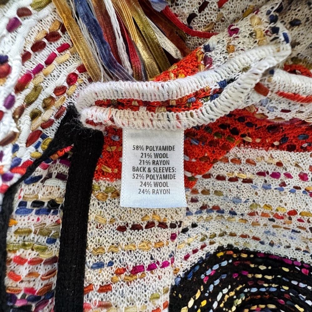 Colorful Woven Ribbon Jacket - Picture 4 of 5
